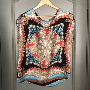 Easel - Multi Colored Blouse